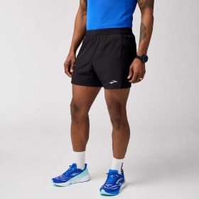 Brooks Journey 5" Short Men's Running Apparel Black, Size XXL