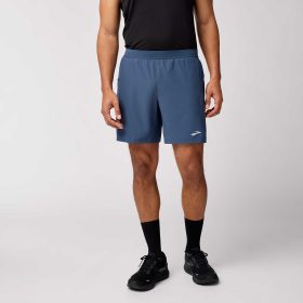 Brooks Journey 7" 2-in-1 Short Men's Running Apparel Blue Slate, Size Large