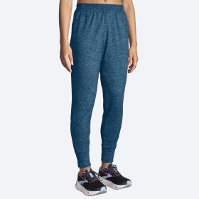 Brooks Luxe Jogger Women's Running Apparel Heather Moroccan Blue, Size Small