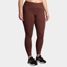 Brooks Momentum Thermal Tight Women's Running Apparel Run Raisin, Size XL