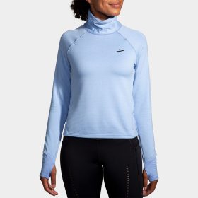 Brooks Notch Thermal Long Sleeve 2.0 Women's Running Apparel Light Lavender/Heather Blue Lavender, Size Large