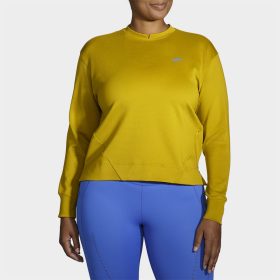 Brooks Run Within Sweatshirt Women's Running Apparel Golden Hour, Size XS
