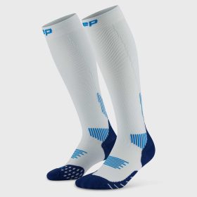 CEP The Core Run Socks 5.0 Men's Compression Gear Ice/Blue, Size 5