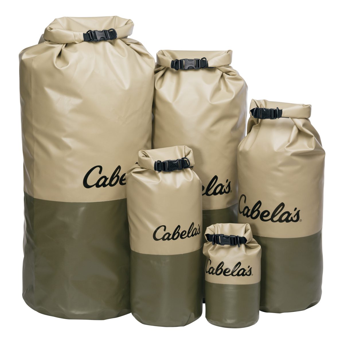 Cabela's Boundary Waters Roll-Top Dry Bag - Tan - 57L