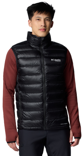Columbia Arctic Crest Down Vest for Men - Black - XL