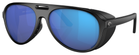 Costa Del Mar Grand Catalina 580G Glass Polarized Sunglasses - Matte Black/Blue Mirror - X-Large