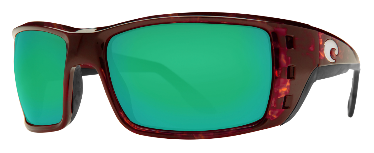 Costa Del Mar Permit 580G Glass Polarized Sunglasses - Tortoise/Green Mirror - X-Large