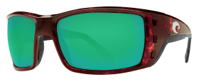 Costa Del Mar Permit 580G Glass Polarized Sunglasses - Tortoise/Green Mirror - X-Large