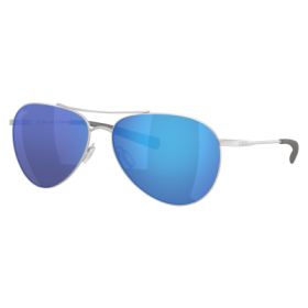 Costa Del Mar Piper 580G Glass Polarized Sunglasses for Ladies - Blue Mirror/Satin Silver