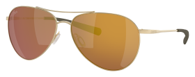 Costa Del Mar Piper 580G Glass Polarized Sunglasses for Ladies - Gold Mirror/Brushed Gold