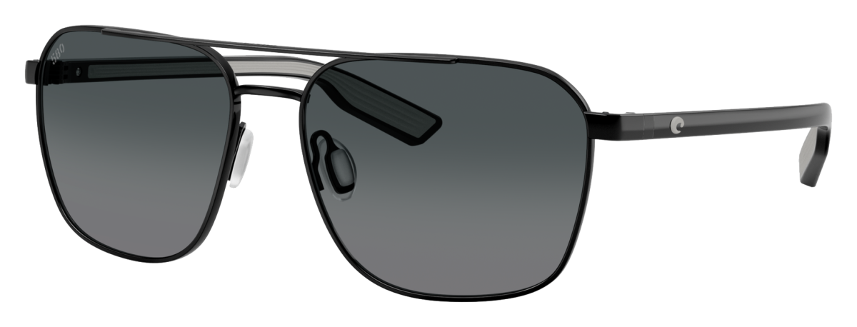 Costa Del Mar Wader 580G Glass Polarized Sunglasses - Black/Gray Gradient - X-Large