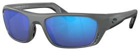 Costa Del Mar Whitetip Pro 580G Glass Polarized Sunglasses - Matte Gray/Blue Mirror