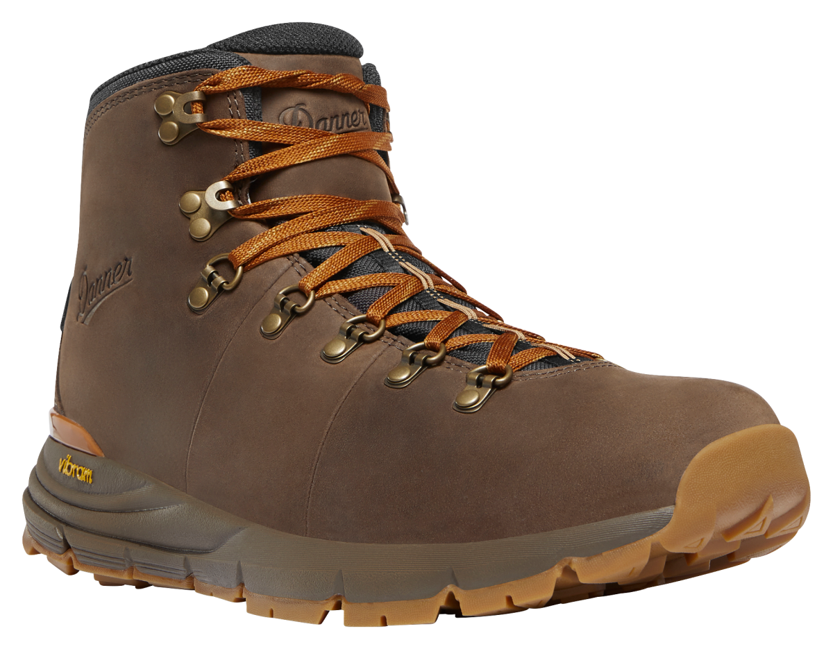 Danner Mountain 600 Leaf GTX Waterproof Hiking Boots for Men - Brown/Ginger - 10.5M