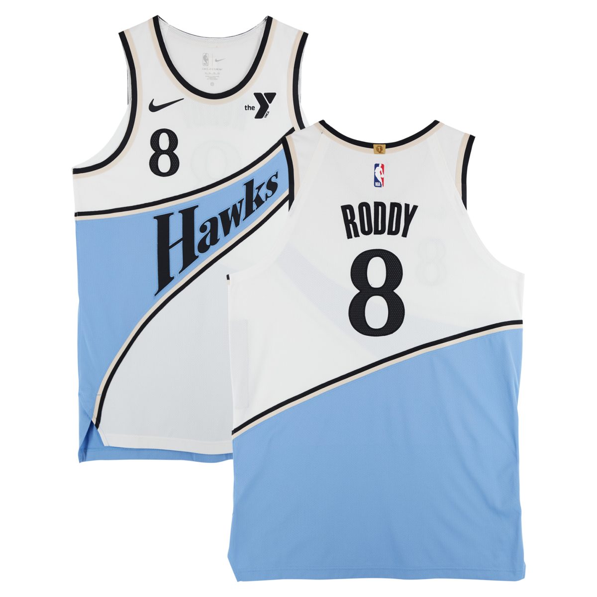 David Roddy Atlanta Hawks Game-Used #8 White Nike City Edition Jersey vs. Minnesota Timberwolves on December 23, 2025 - Size 50+4