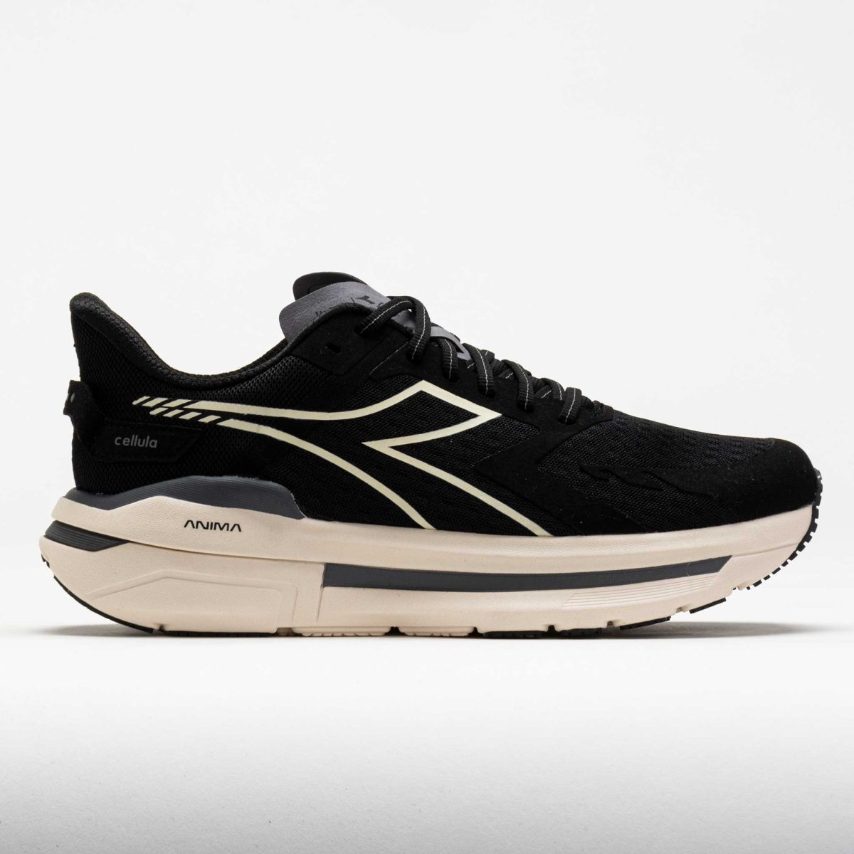 Diadora Cellula Men's Running Shoes Black/Whisper White Size 12.5 Width D - Medium