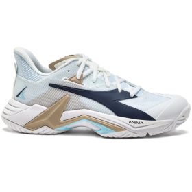 Diadora Women's B.Icon 3 All Ground Tennis Shoes (Blue Corsair/White)
