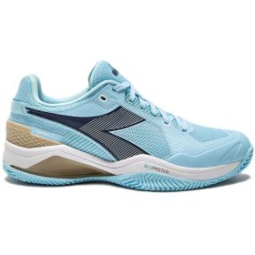 Diadora Women's Blushield Torneo 3 Clay Tennis Shoes (Corydalis Blue/Black Iris)