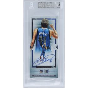 Dirk Nowitzki Dallas Mavericks Jersey Retirement Ceremony Commemorative Ticket Beckett Fanatics Witnessed Authenticated 7/10 Ticket from January 5, 2022