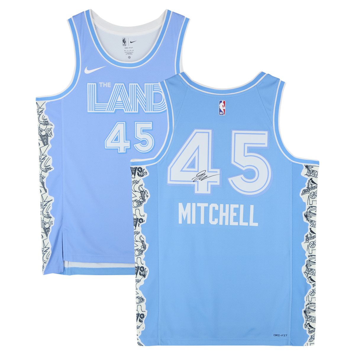 Donovan Mitchell Cleveland Cavaliers Autographed Nike Blue 2024-25 City Edtion Swingman Jersey