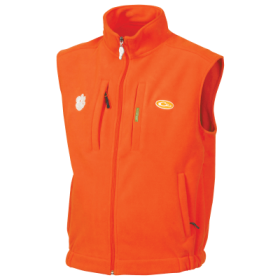 Drake Waterfowl Collegiate Windproof Layering Vest for Men - Clemson University/Orange - XXL