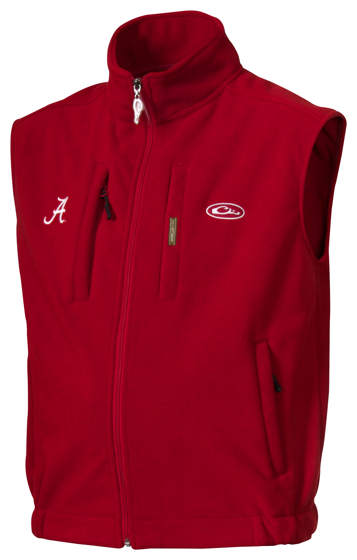 Drake Waterfowl Collegiate Windproof Layering Vest for Men - University of Alabama/Crimson - XXL