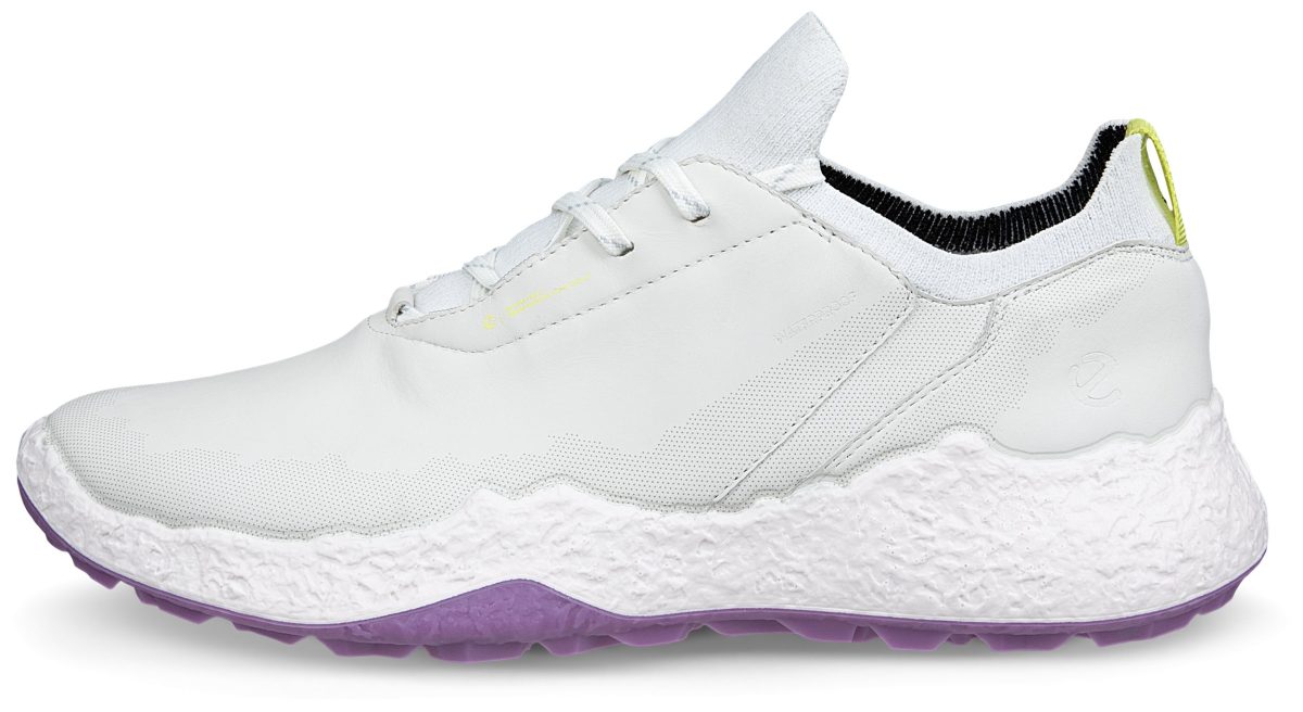 ECCO Womens BIOM H5 Golf Shoes - White/Lavender -