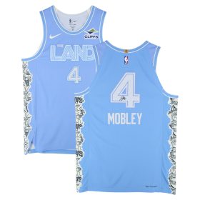 Evan Mobley Cleveland Cavaliers Autographed Nike Blue 2024-25 City Edition Authentic Jersey