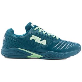 Fila Men's Axilus 2 Energized Tennis Shoes (Blue Coral/Green Ash/White)