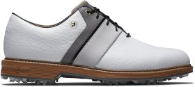 FootJoy Dryjoys Premiere Series Packard LX Golf Shoes - White/Grey - 11 - M