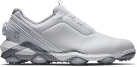 FootJoy Tour Alpha BOA Golf Shoes - White/Gray - 10.5 - M