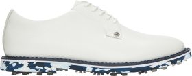 G/FORE Gallivanter Camo Sole Pebble Leather Golf Shoes - Snow/Twilight - 8 - MEDIUM