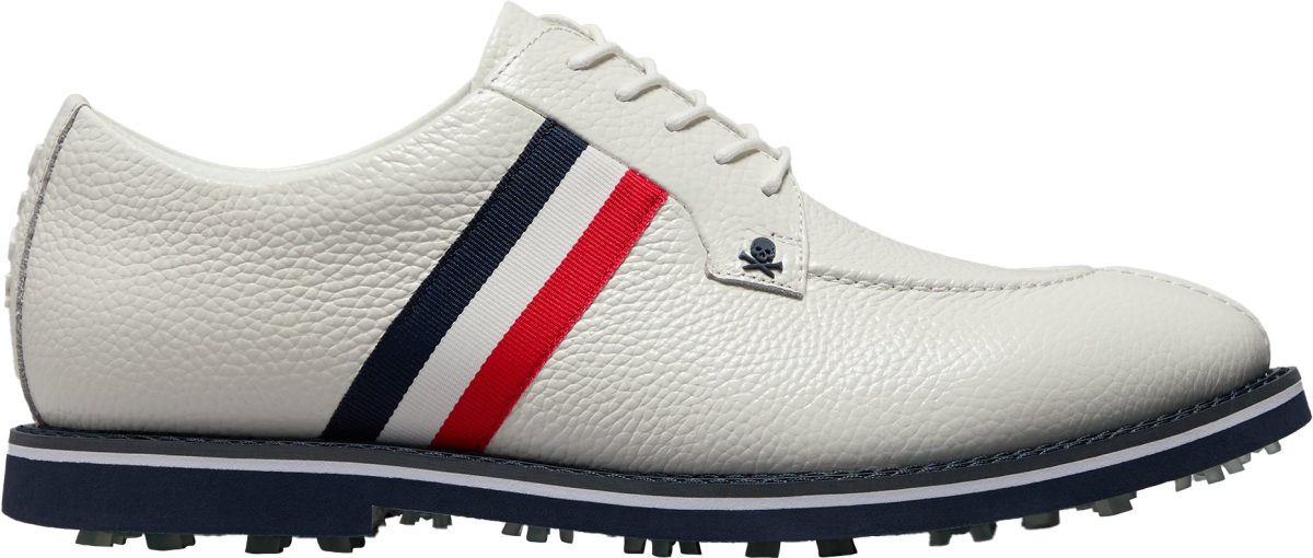 G/FORE Gallivanter Split Toe Grosgrain Leather Golf Shoes - Snow - 13 - MEDIUM