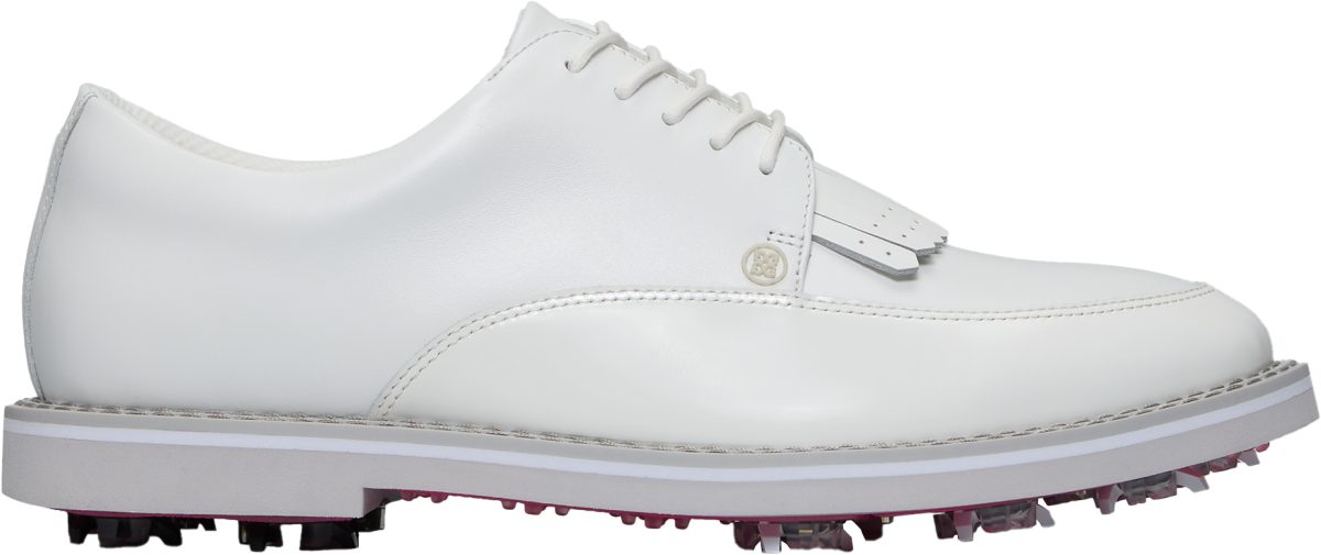 G/FORE Limited Release Derby G/LOCK Tux Leather Golf Shoes - Snow/Nimbus - 10.5 - MEDIUM