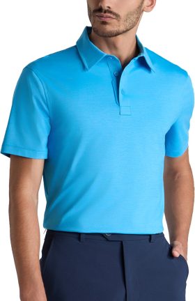 G/FORE Melange Ice Nylon Men's Golf Polo Shirt - Blue, Size: Large