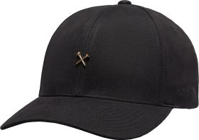 G/FORE Womens Metal Tees Waxed Cotton Low Profile Golf Hat - Black