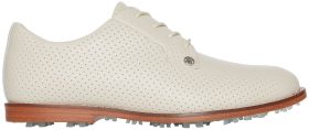 G/FORE Womens Perforated Gallivanter Luxe Leather Golf Shoes - Stone - 8.5 - MEDIUM