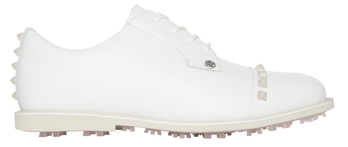 G/FORE Womens Stud Cap Toe Gallivanter Golf Shoes - Stone - 6.5 - MEDIUM