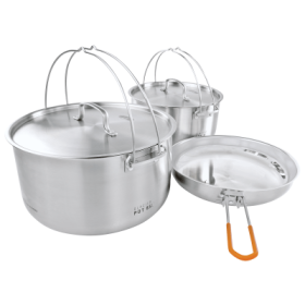 GSI Outdoors Glacier Stainless Steel Troop Cookset