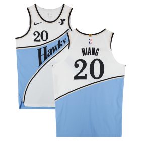 Georges Niang Atlanta Hawks Game-Used #20 White Nike City Edition Jersey vs. Indiana Pacers on March 8, 2025 - Size 52+4