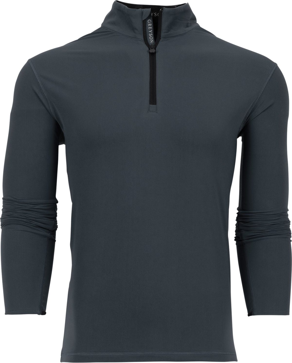 Greyson Tate Mockneck Quarter-Zip Men's Golf Pullover - Grey, Size: Small