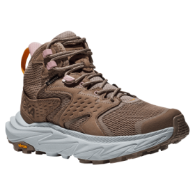 HOKA Anacapa 2 Mid GTX Waterproof Hiking Boots for Ladies - Dune/Ice Flow - 9.5M