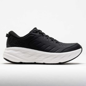 HOKA Bondi SR Men's Walking Shoes Carbon Black/White Size 9.5 Width D - Medium