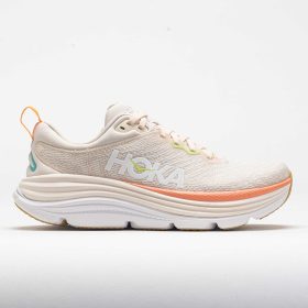 HOKA Gaviota 5 Women's Running Shoes Vanilla/Eggnog Size 7 Width D - Wide