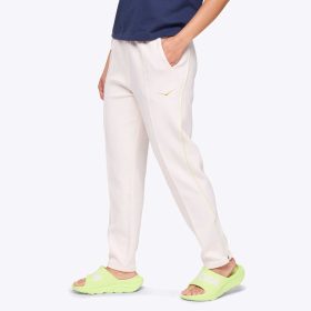 HOKA Kaitoro Knit Pant Women's Running Apparel Alabaster, Size XL