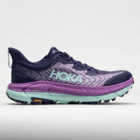 HOKA Mafate Speed 4 Women's Trail Running Shoes Night Sky/Orchid Flower Size 8 Width B - Medium