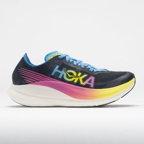 HOKA Rocket X 2 Unisex Black/Multi Running Shoes Size Men's 7 / Women's 8 Width Medium