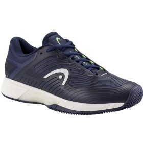 Head Men's Revolt Pro 4.5 Clay Tennis Shoes (Navy/Lime)