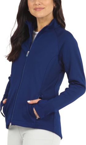 IBKUL Womens Mega Heat Golf Jacket - Blue, Size: X-Large