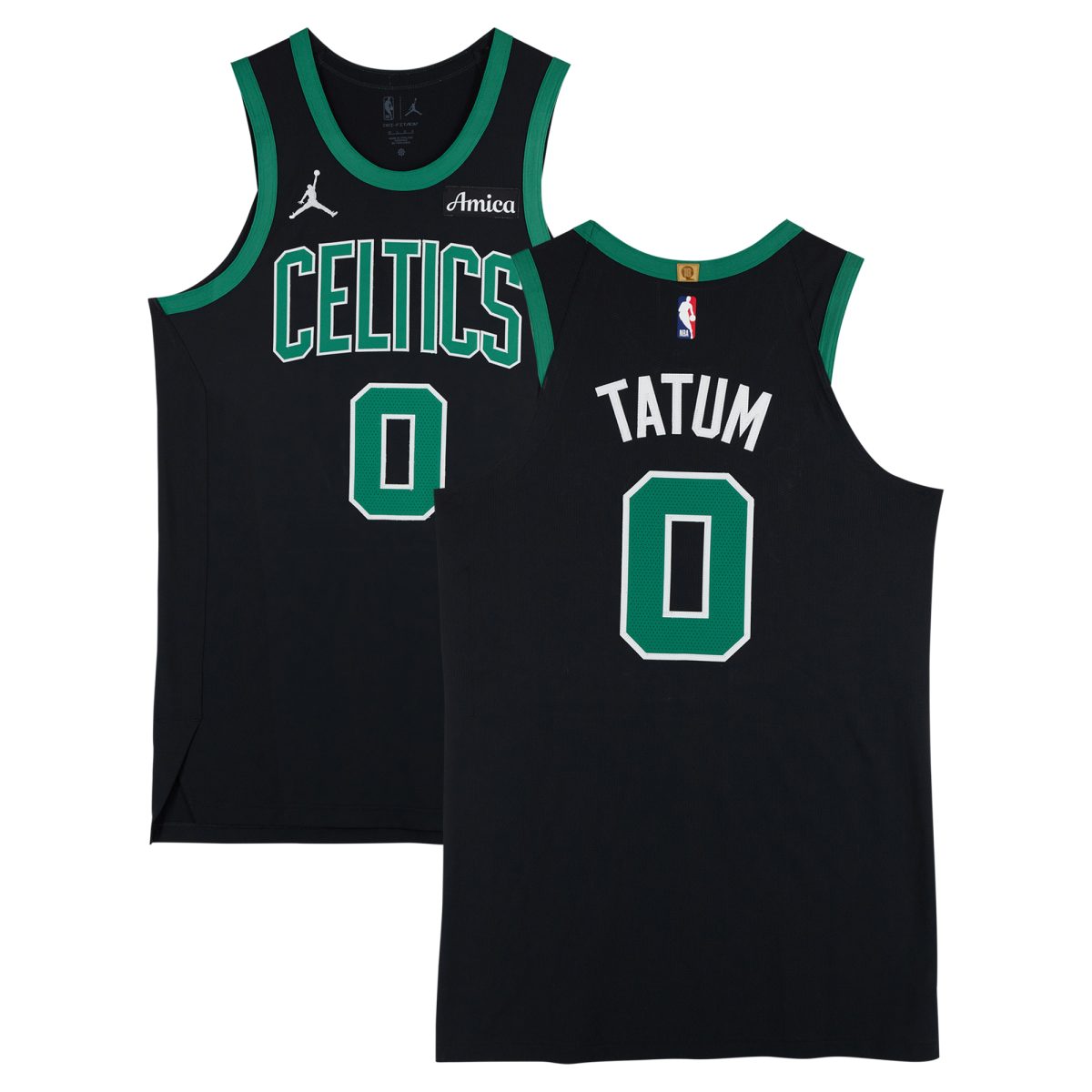 Jayson Tatum Boston Celtics Game-Used #0 Black Statement Edition Jordan Brand Jersey vs. Miami Heat on April 2, 2025 - Size 48+4
