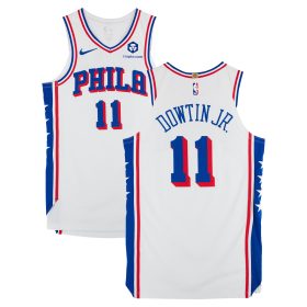 Jeff Dowtin Philadelphia 76ers Player-Issued #11 White Nike Jersey from the 2024-25 NBA Season - Size 46+4